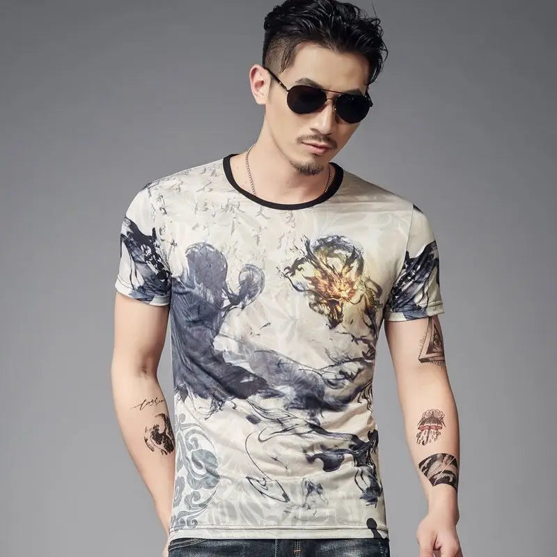 Men's T-shirt Clothes Streetwear Top Man Tee Shirts Plain Wholesale Striped Hip Hop Xl Alphabet Trashy Y2k Stylish Party Casual