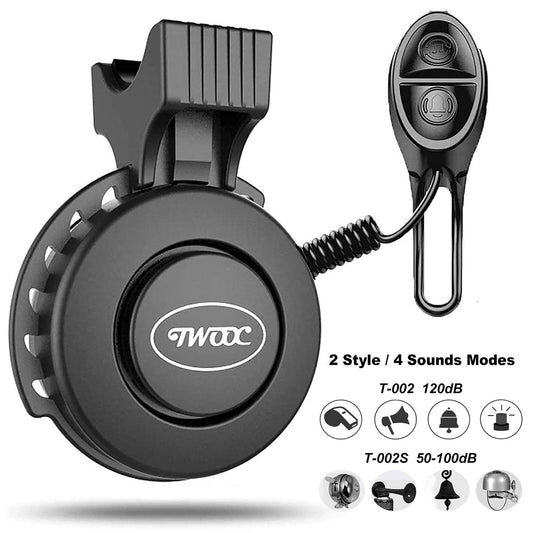 USB Rechargeable Electric Bike Bell & Horn