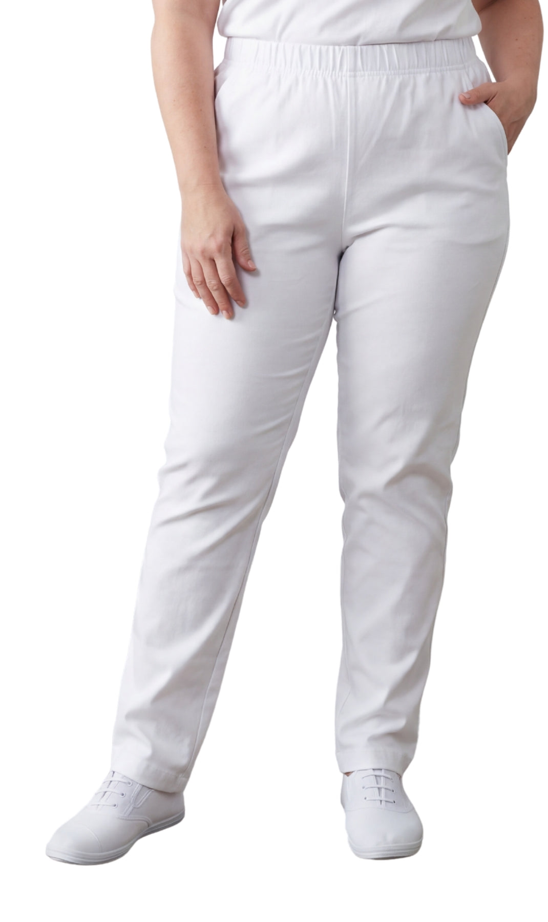 Jean en jean léger à enfiler pour femme — Taille élastique sans fermeture éclair
