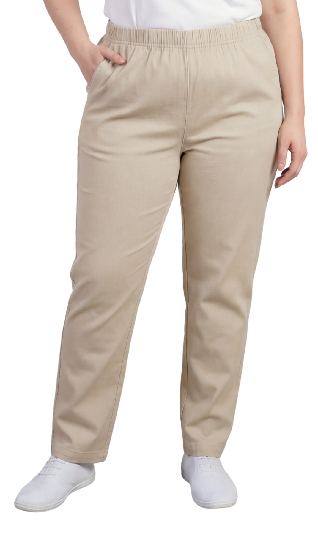 Jean en jean léger à enfiler pour femme — Taille élastique sans fermeture éclair