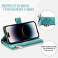 Stylish Leather Lanyard Wallet Case