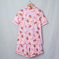 Christmas Gingerbread Top & Shorts Pajama Set
