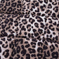 Leopard Quilted Sleeveless Zip Up Puffer Vest