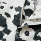 Western Abstract Cow Metal Button Full Length Jeans