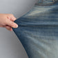 Solid Denim Flare Leg Jeans w/ Pockets