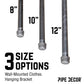 1/2 in. x 8 in. Clothing Hanging Bracket Kit, 4-Pack