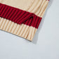 Stripe Ribbed Trim Turtleneck Drop Shoulder Sweater