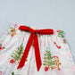 Christmas Bow Tie Long Sleeve Top & Shorts Pajama Set