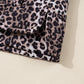 Leopard Quilted Sleeveless Zip Up Puffer Vest