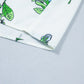 White Floral Print Contrast Trim Tie Neck Blouse