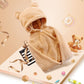 Cotton baby care hooded bath towel