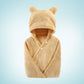 Cotton baby care hooded bath towel
