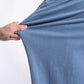 Plus Size Denim Ruffle Hem Wide Leg Jeans