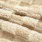 Checker Plush Fleece Corduroy Trim Buttoned Shacket