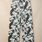 Western Abstract Cow Metal Button Full Length Jeans