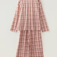 Plaid Long Sleeve Top & Pants Pajama Set