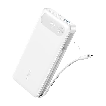 Batterie externe Anker (20K, 87W, câble USB-C intégré)