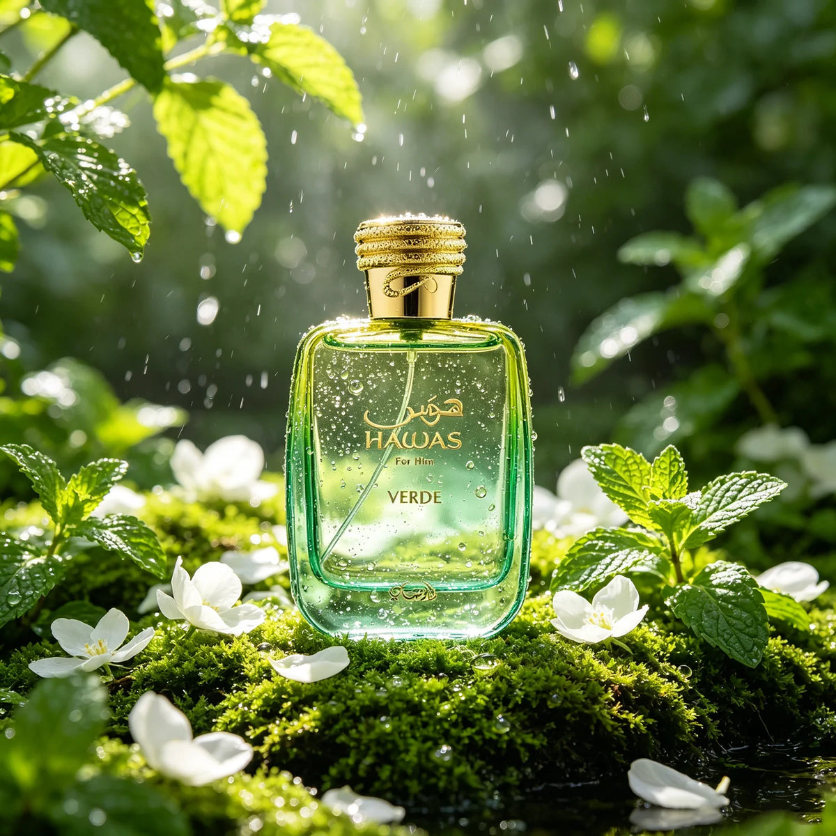Rasasi Hawas Verde Men's EDP – Fresh Citrus Green Aroma, 3.4 FL OZ / 100 ML