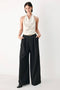 BLACK & CREAM POISE WOVEN JUMPSUIT