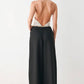 BLACK & CREAM POISE WOVEN JUMPSUIT