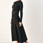 CITY AFTER DARK MIXED MEDIA MIDI DRESS