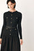 CITY AFTER DARK MIXED MEDIA MIDI DRESS