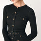 CITY AFTER DARK MIXED MEDIA MIDI DRESS