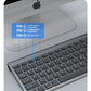 Bluetooth 5.0 2.4G Wireless Keyboard and Mouse Combo Mini Multimedia Keyboard Mouse Set for Laptop PC TV iPad Macbook Android