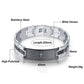 VQYSKO Men's Bracelets Trendy Jesus Christian Cross Stainless Steel Bangle Fashion Jewelry