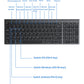 Bluetooth 5.0 2.4G Wireless Keyboard and Mouse Combo Mini Multimedia Keyboard Mouse Set for Laptop PC TV iPad Macbook Android