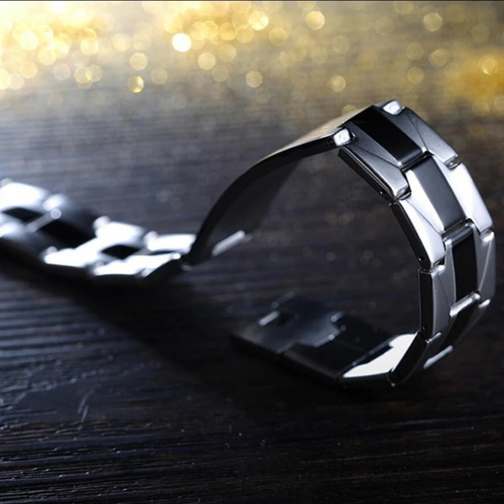 VQYSKO Men's Bracelets Trendy Jesus Christian Cross Stainless Steel Bangle Fashion Jewelry