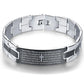 VQYSKO Men's Bracelets Trendy Jesus Christian Cross Stainless Steel Bangle Fashion Jewelry