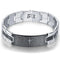 VQYSKO Men's Bracelets Trendy Jesus Christian Cross Stainless Steel Bangle Fashion Jewelry