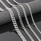 Men's Cuban Link Chain Size 3.6/5/6/7/8/9mm Men's Punk Necklace Stainless Steel Male Fashion Jewelry Gifts for Men