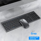 Bluetooth 5.0 2.4G Wireless Keyboard and Mouse Combo Mini Multimedia Keyboard Mouse Set for Laptop PC TV iPad Macbook Android