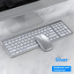 Bluetooth 5.0 2.4G Wireless Keyboard and Mouse Combo Mini Multimedia Keyboard Mouse Set for Laptop PC TV iPad Macbook Android