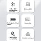 Bluetooth 5.0 2.4G Wireless Keyboard and Mouse Combo Mini Multimedia Keyboard Mouse Set for Laptop PC TV iPad Macbook Android