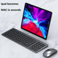 Bluetooth 5.0 2.4G Wireless Keyboard and Mouse Combo Mini Multimedia Keyboard Mouse Set for Laptop PC TV iPad Macbook Android