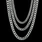 Men's Cuban Link Chain Size 3.6/5/6/7/8/9mm Men's Punk Necklace Stainless Steel Male Fashion Jewelry Gifts for Men