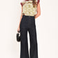 VINTAGE VINE BURGUNDY PRINTED WIDE-NECK TOP