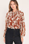 GOLDEN SEASON RUST HARDWARE-DETAIL BLOUSE