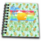 3dRose A retro Dominican Republic design on a pineapple pattern. - Drawing Books (db_353164)