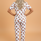 Game Day Football Buttoned Top & Pants Pajama Set