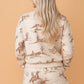 Western Long Sleeve Top & Shorts Set