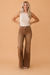 Solid Buttoned High Waist Raw Hem Flare Jeans