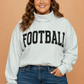Plus Size GAMEDAY/FOOTBALL Reversible Mock Neck Sweatshirt