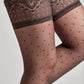 Fantasy Stockings Conte Happy - Polka Dot Silicone Lace Top