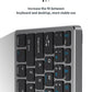 NexusClick Wireless Ergonomic Keyboard Mouse Combo - Rechargeable Mini Multimedia Set for PC, Laptop, MacBook