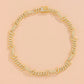 Interlocked Paved Curb Chain Choker Hip Hop Elegant European Style Women Dating Daily Sparkling Neck Accessories