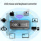 5.0 Bluetooth Converter USB Wired Keyboard & Mouse to Wireless USB Hub Adapter Supports 8 Devices For Tablet Laptop Cell Phone